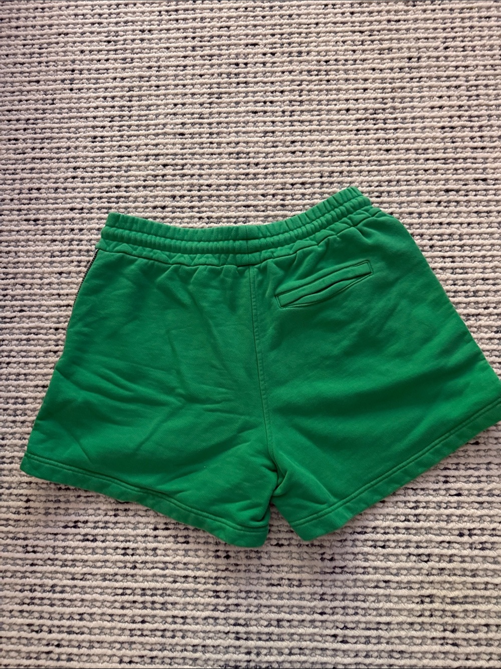 Missoni Green Women's Athletic Shorts with Multicolor Side Trim - Picture 3 of 4